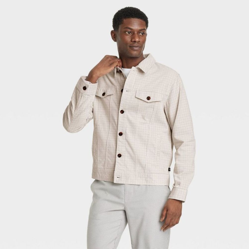 Houston White -  Adult Corduroy Trucker Jacket - Crea Cream